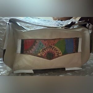 ILZE Heider Hand Crafted Artisan Leather Shoulder Barrel Bag Boho Design